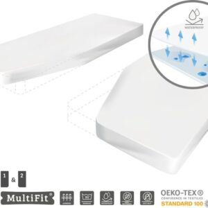 Enkele bedden Molton hoeslakenset 2 delig Waterdicht